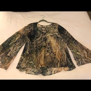 Show Me Your Mumu Snakeskin top